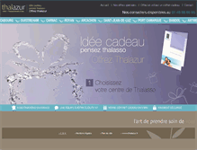 Tablet Screenshot of cadeau-thalasso.fr